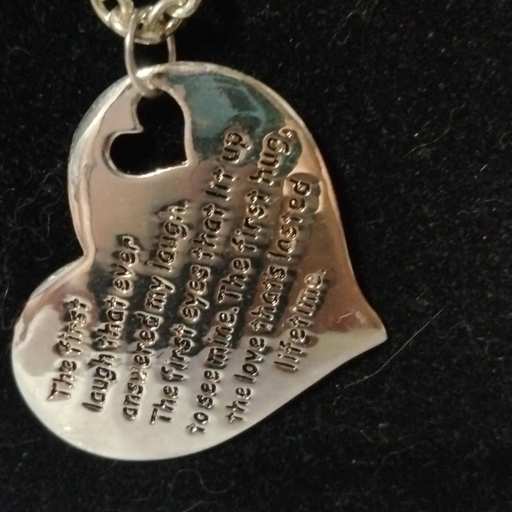 Reflection lifetime silver tone necklace 16" NWT (sku 835)